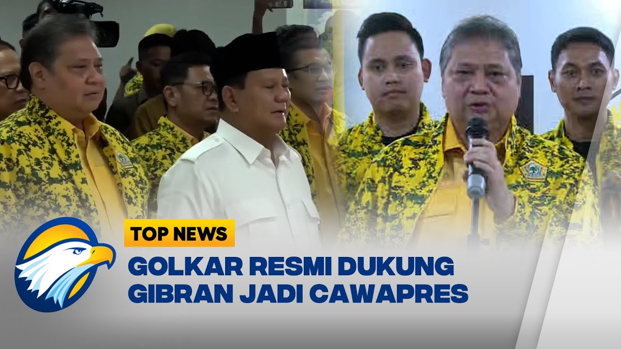 Airlangga: Golkar Dukung Penuh Gibran Cawapres Prabowo