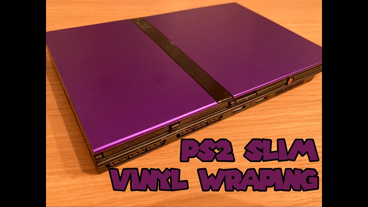Satisfying wrapping vinyl job on PS2 Slim