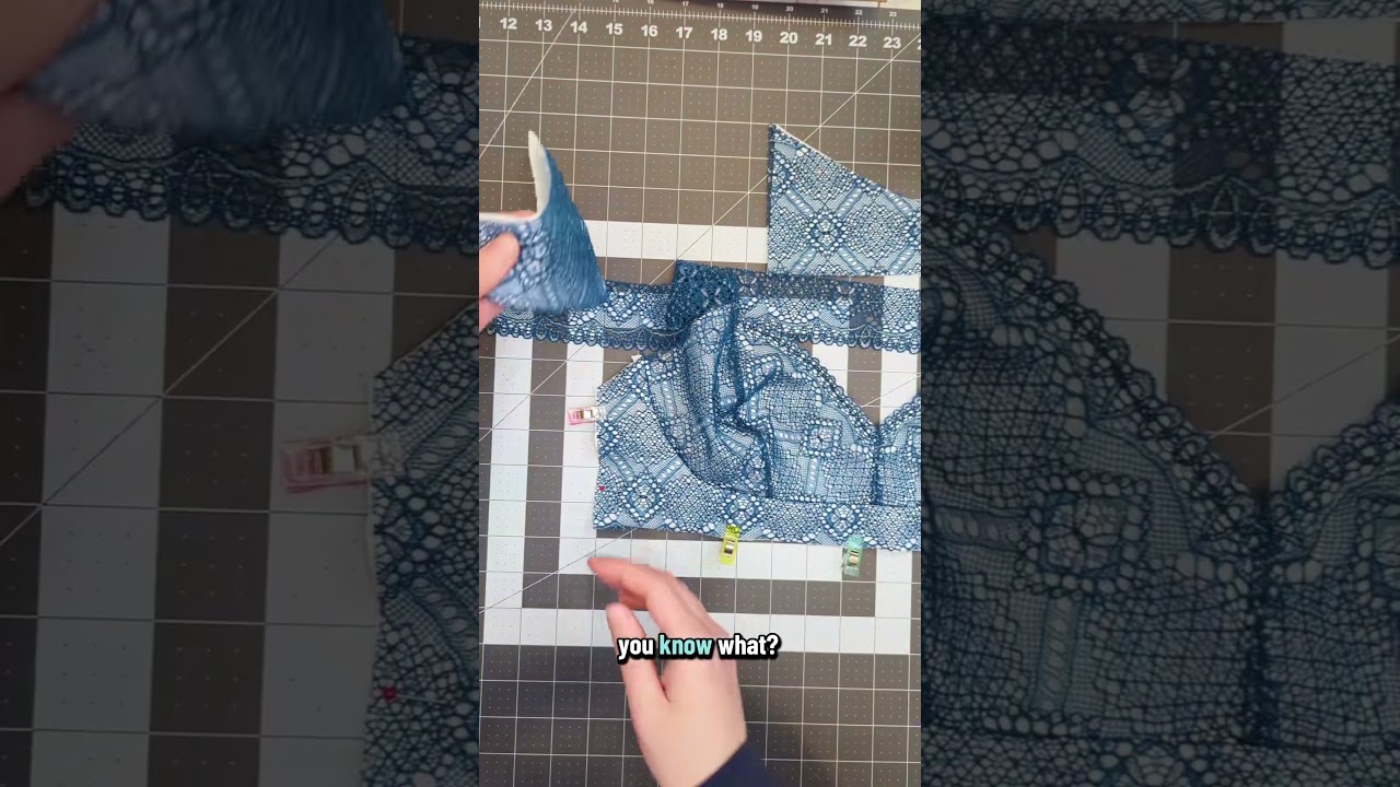 Sew a lace bralette with me! #memadewardrobe #sewingtutorial #sewing