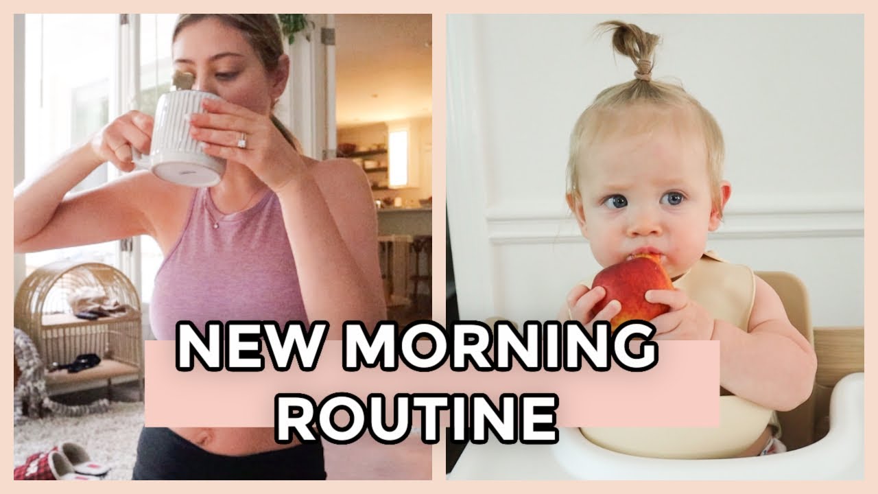 NEW MOMMY MORNING ROUTINE | getting up before baby + 9 month baby update