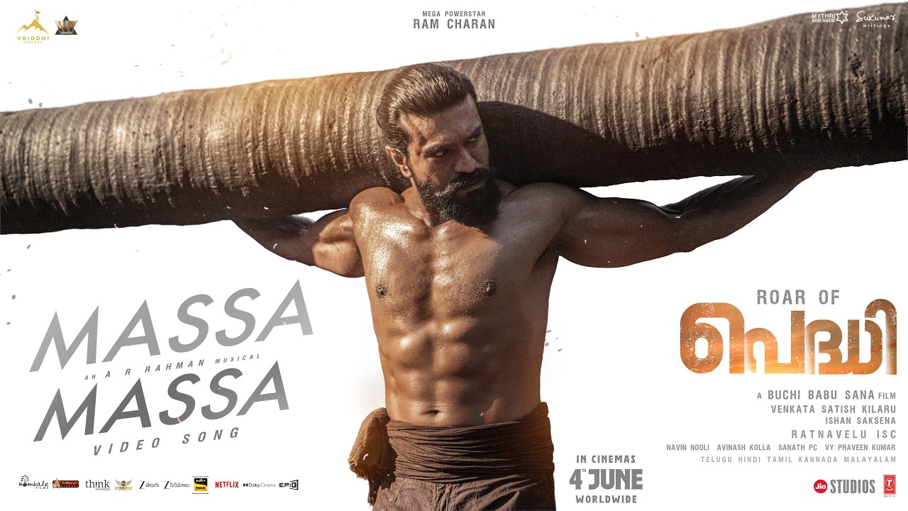 Massa Massa Lyrical Video| Peddi | Ram Charan | Buchi Babu | Janhvi | AR Rahman | Vishal Mishra