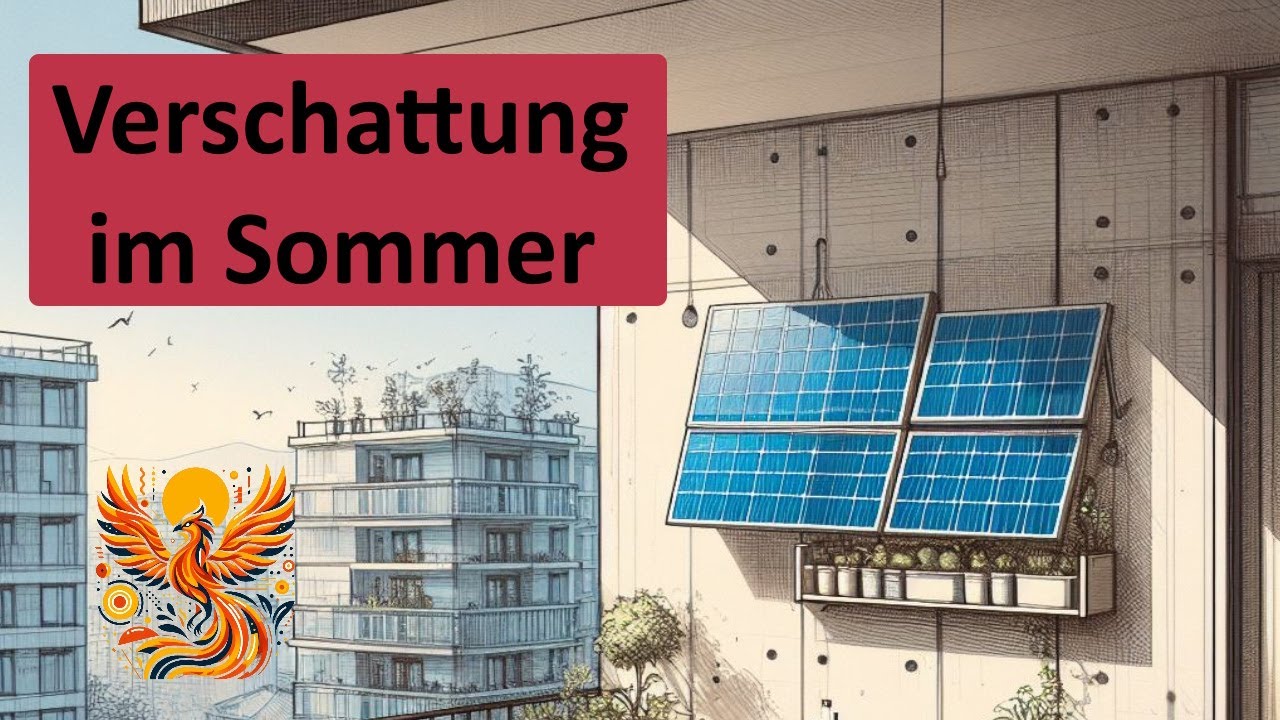 Balkonkraftwerk im Sommer verschattet? Eigenerfahrung und Simulationen mit PVGIS Daten.