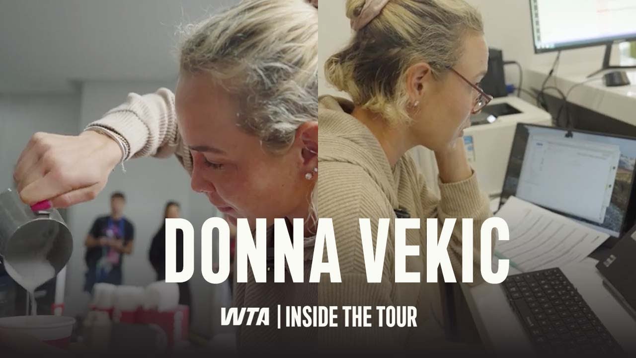 Усердная работа с Донной Векич | WTA Inside the Tour