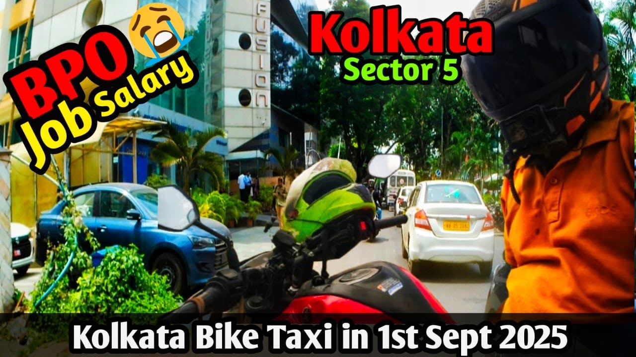 Bpo Job Salary😮in kolkata | Bike Taxi in 1st sept 2025 | SRR RIDER VLOGS