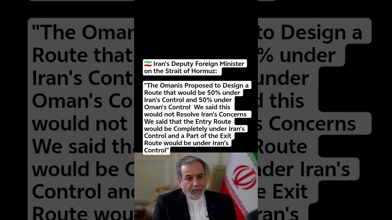 Iran Says Strait of Hormuz Entry Must Remain Fully Under Its Control