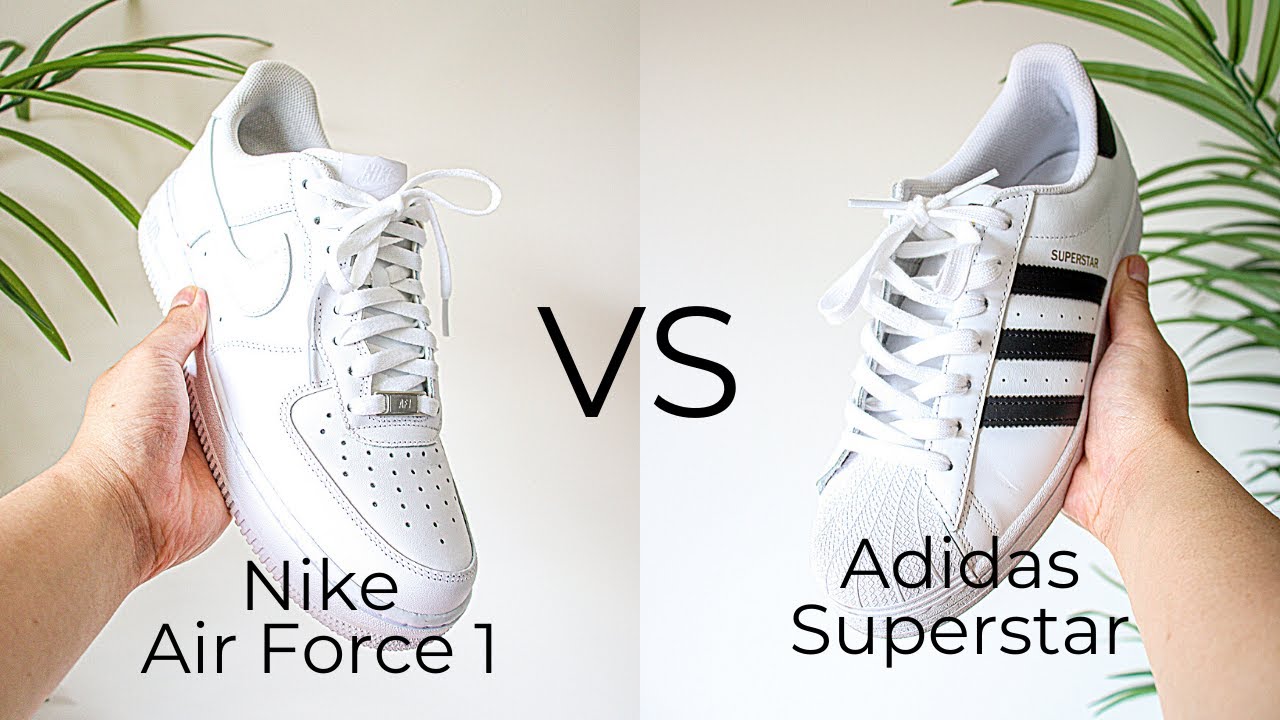 Решающее противостояние кроссовок: Nike Air Force 1 против Adidas Superstar