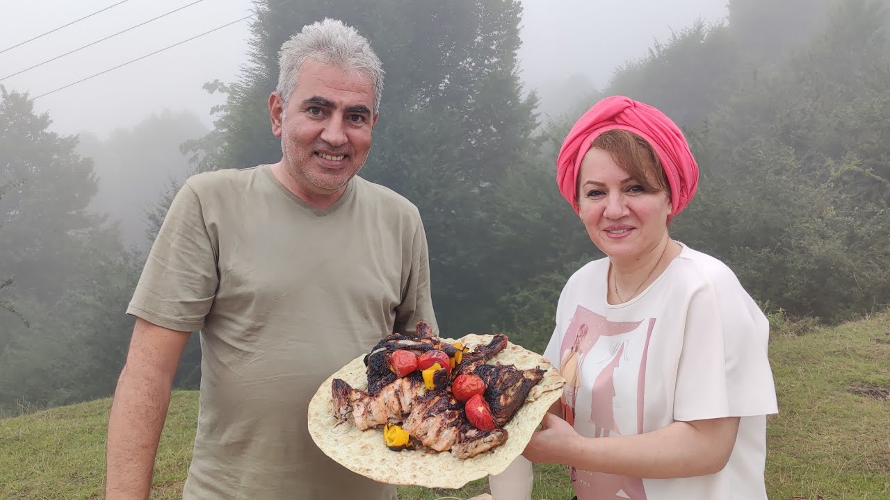 delicious Turkish CHICKEN KEBAB in Forest🌲Cooking Vlog
