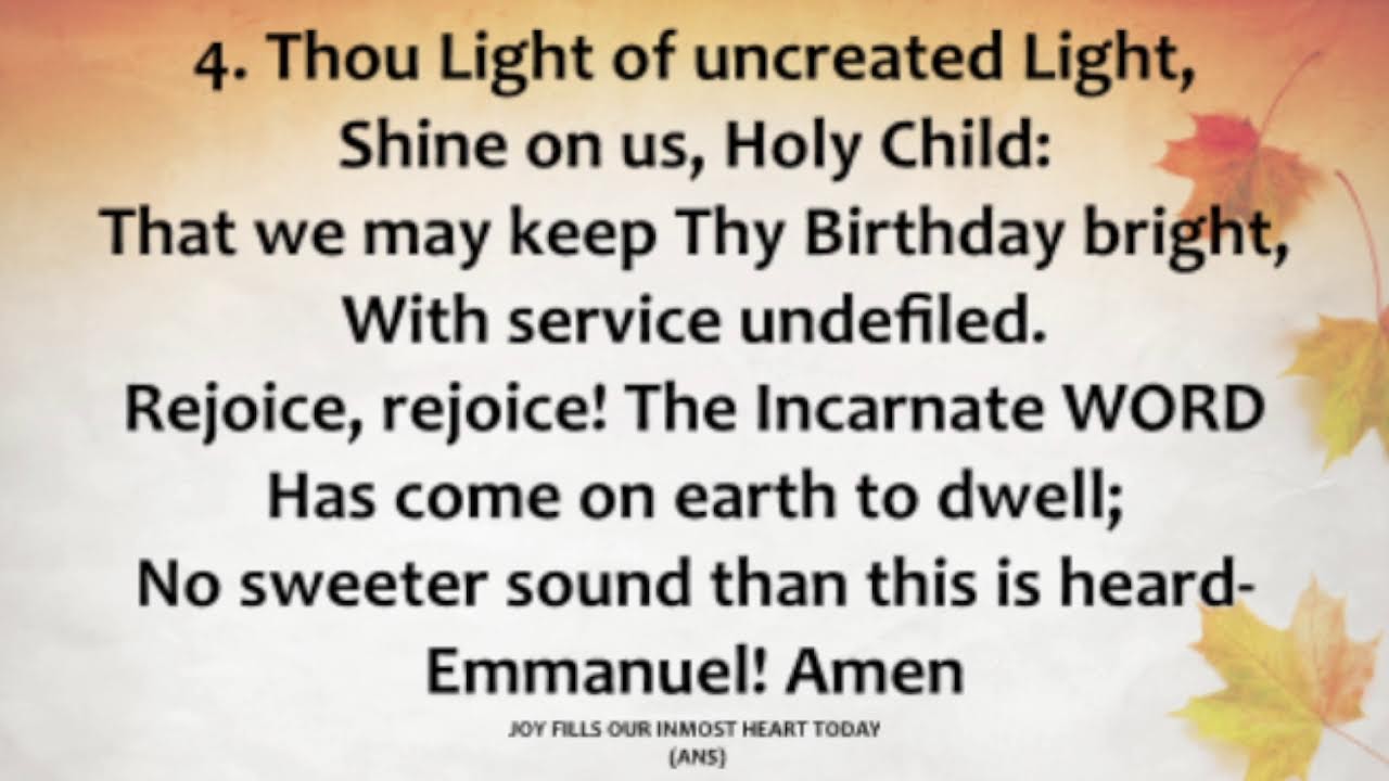 CHRISTMAS DAY: HOLY COMMUNION SERVICE  -  THURSDAY 25TH DECEMBER 2025