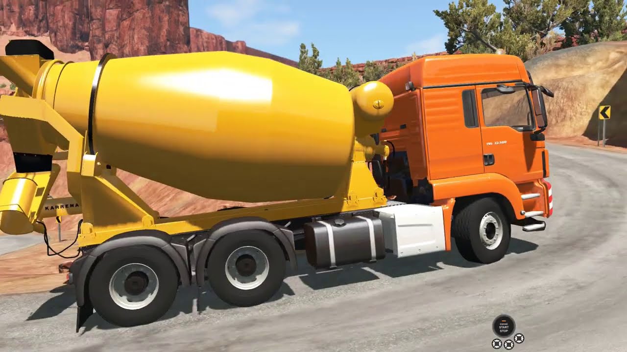 BeamNG Drive - MAN TGS Heavy Duty Concrete Truck in Utah