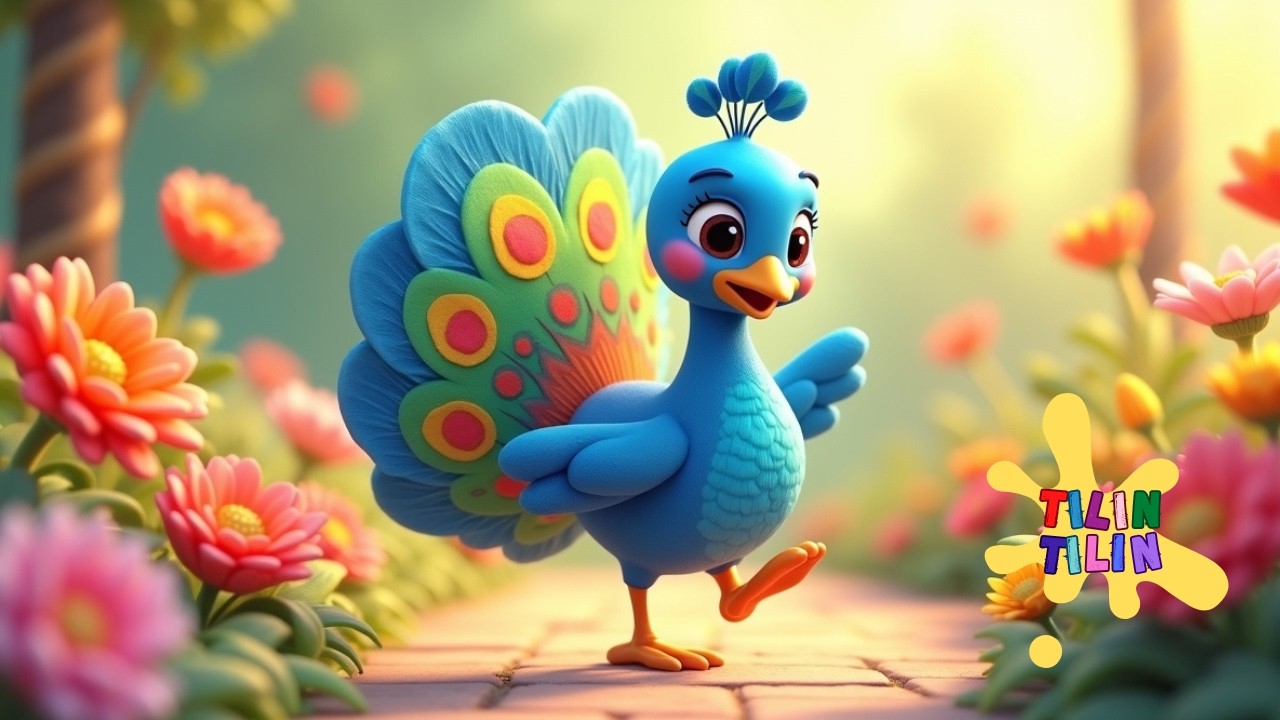 🦚🌈 Canções Infantis Educativas | Pavão Colorido 🎶 Música Infantil