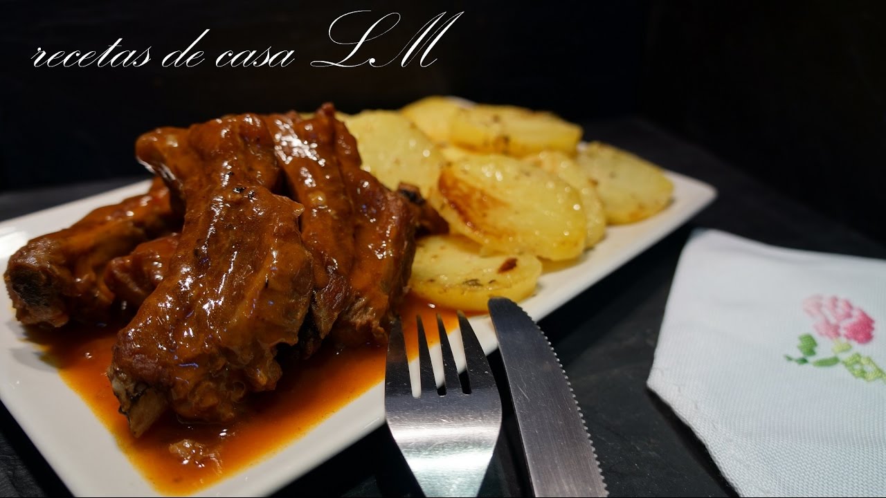 COSTILLAS DE CERDO AL VINO TINTO RECETA MUY FÁCIL