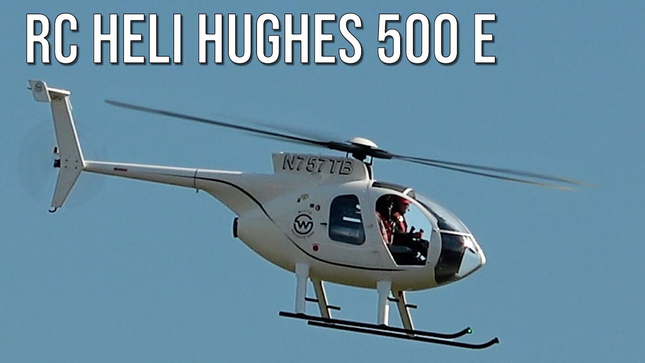 Nice RC Hughes 500 E From Witte Full Carbon Turbine Heli Beautiful Scale Model Flying At Flight Show