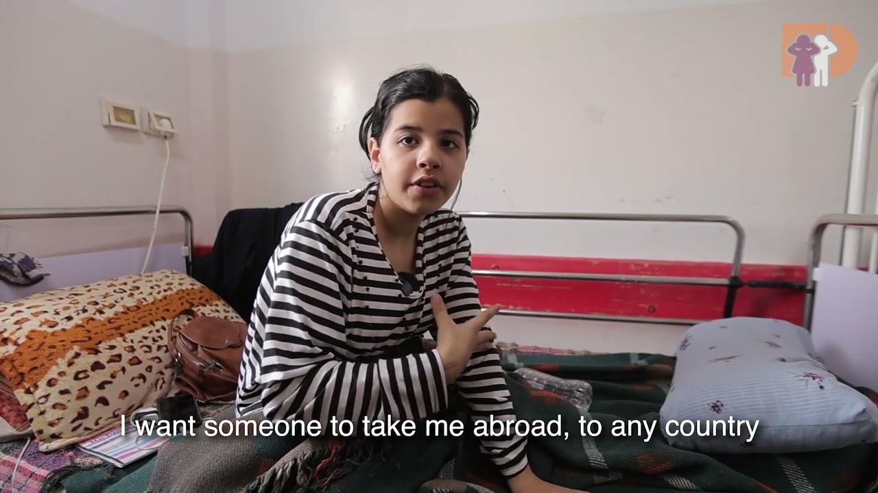 12-year-old Dunia lost her leg in an Israeli airstrike that killed her whole family