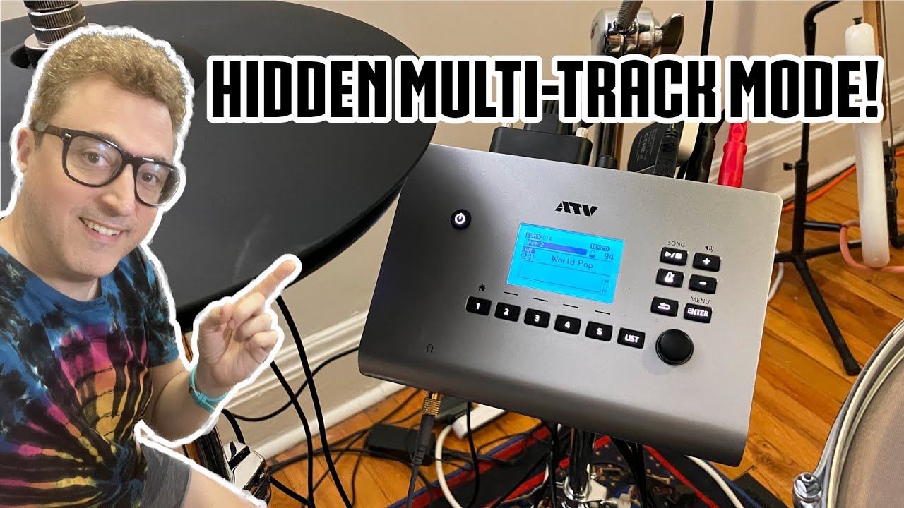 ATV Electronic Drum Module Hidden Multitrack Mode