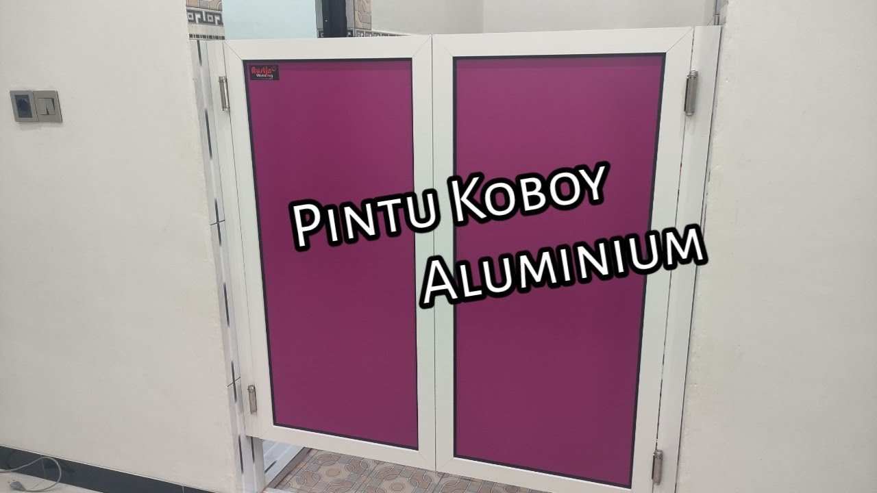 Pemasangan Pintu Koboy Aluminium