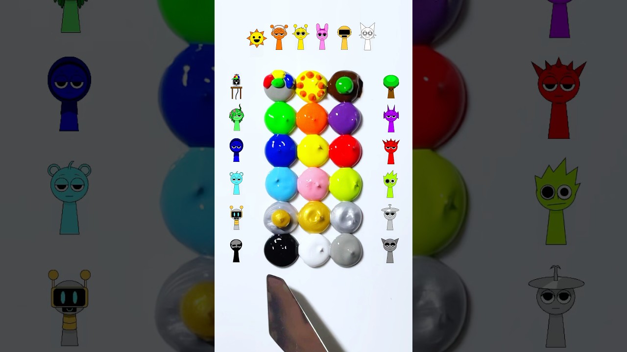 Guess the mixed colors of all sprunki