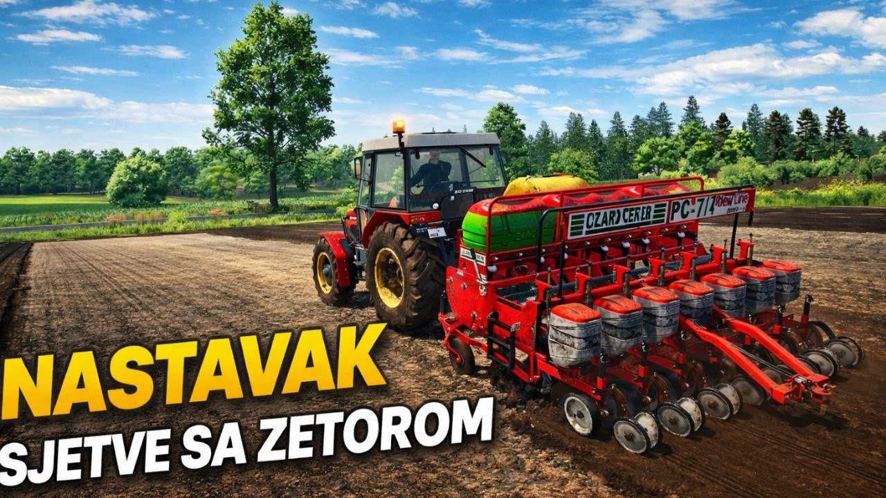 Nastavak sjetve sa Zetorom | Farming prezivljavanje #8 | #farmingsimulator25
