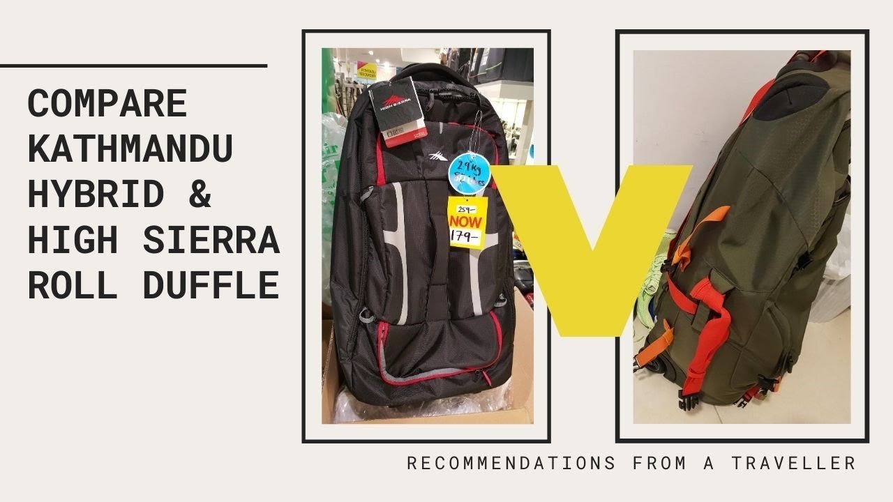 Hybrid Backpack Showdown: Kathmandu 80L vs High Sierra 108L | Travel Review @julescruisecompanion