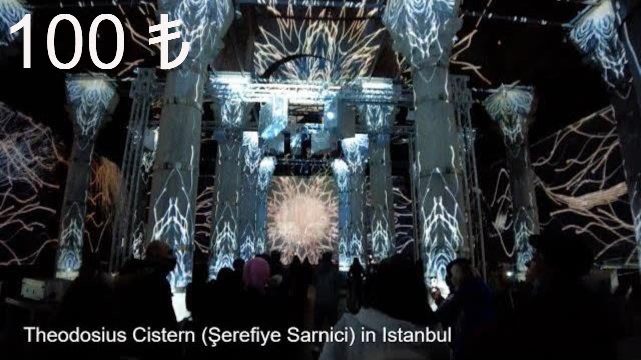 Amazing 100 ₺ light show in Istanbul, Turkey