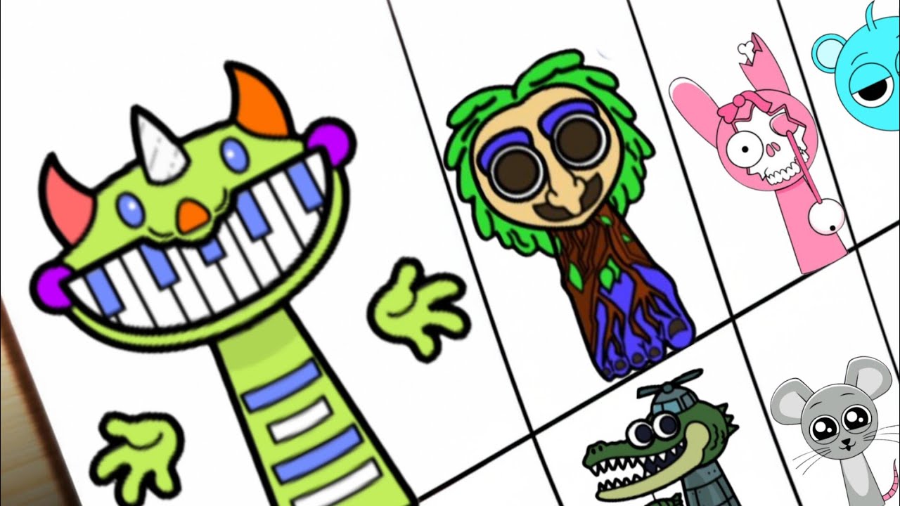 Incredibox Sprunki  Drawing OC - The Prototype  Poppy Playtime 5 Phase 2 || Carry Sprunki 