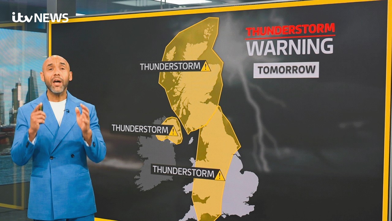 When will the thunderstorms arrive after this heatwave?
