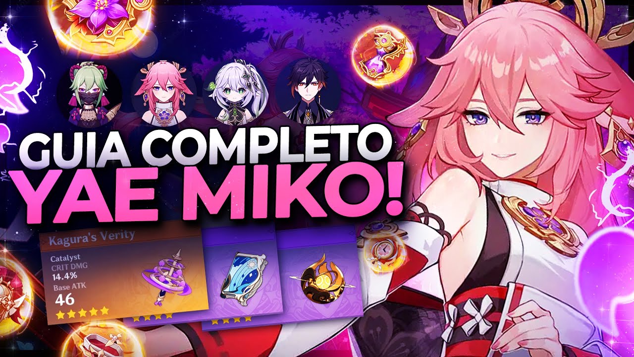 GUIA COMPLETO DE YAE MIKO! - Armas, Builds, Artefatos e Composições | Goloh [Genshin Impact]