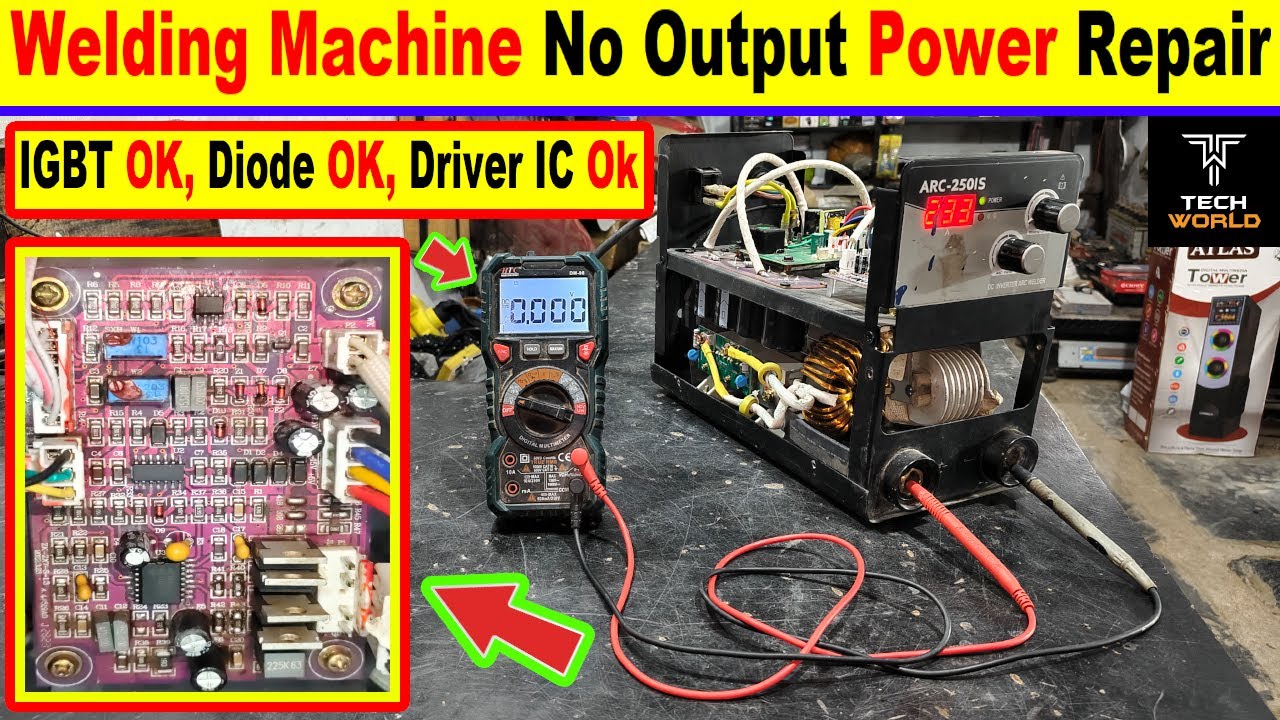 welding machine no output | welding machine no output voltage problem #igbt #weldingmachine