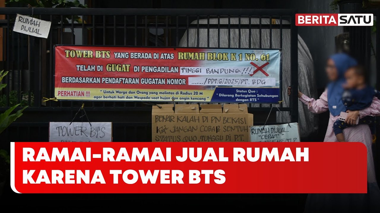 Warga Kompleks Telaga Mas Bekasi Utara Ramai-Ramai Jual Rumah Gegara Tower BTS | Beritasatu