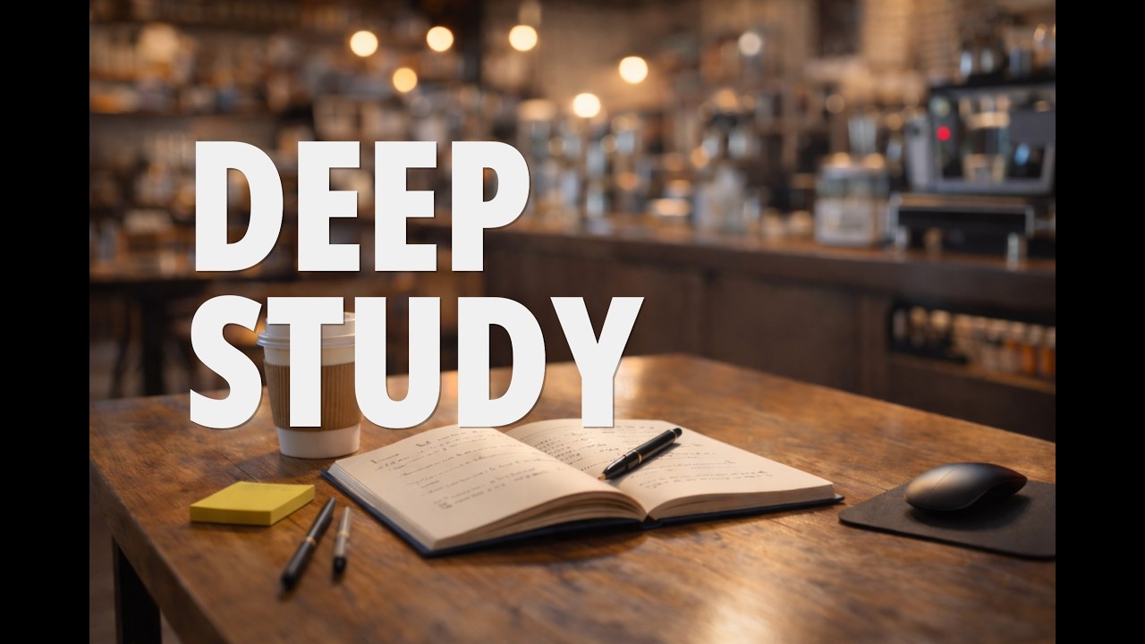Study Session Music ☕ Productivity Cafe Ambience