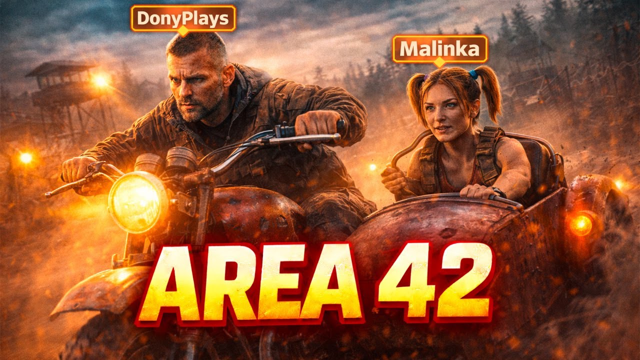 МЫ НАШЛИ МОТОЦИКЛ С КОЛЯСКОЙ 🏍️ SCUM В КООПЕ С МАЛИНКОЙ НА AREA 42