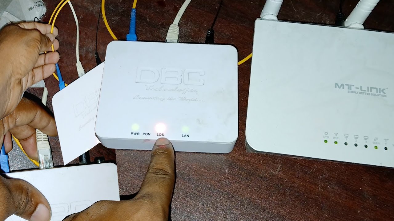 How to Router no Internet Connection - ONU Los Problem Repair - Onu Red LED Up and Down