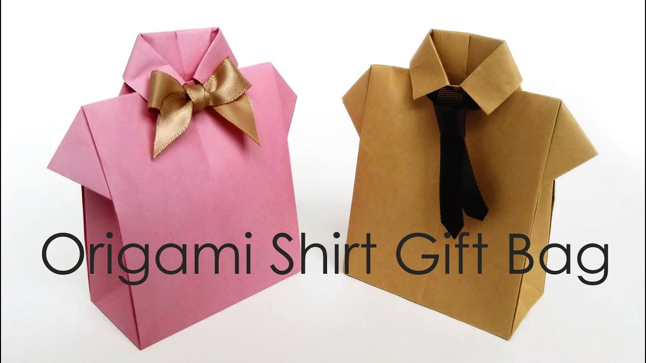 シャツ型ギフトバッグ Origami Shirt Bag