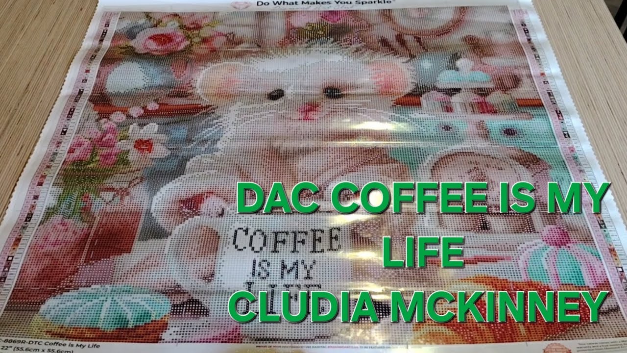 Unboxing Diamond Art Club | Coffee is my Life - Claudia McKinney | + 2 Porte-clefs | DAC Avis