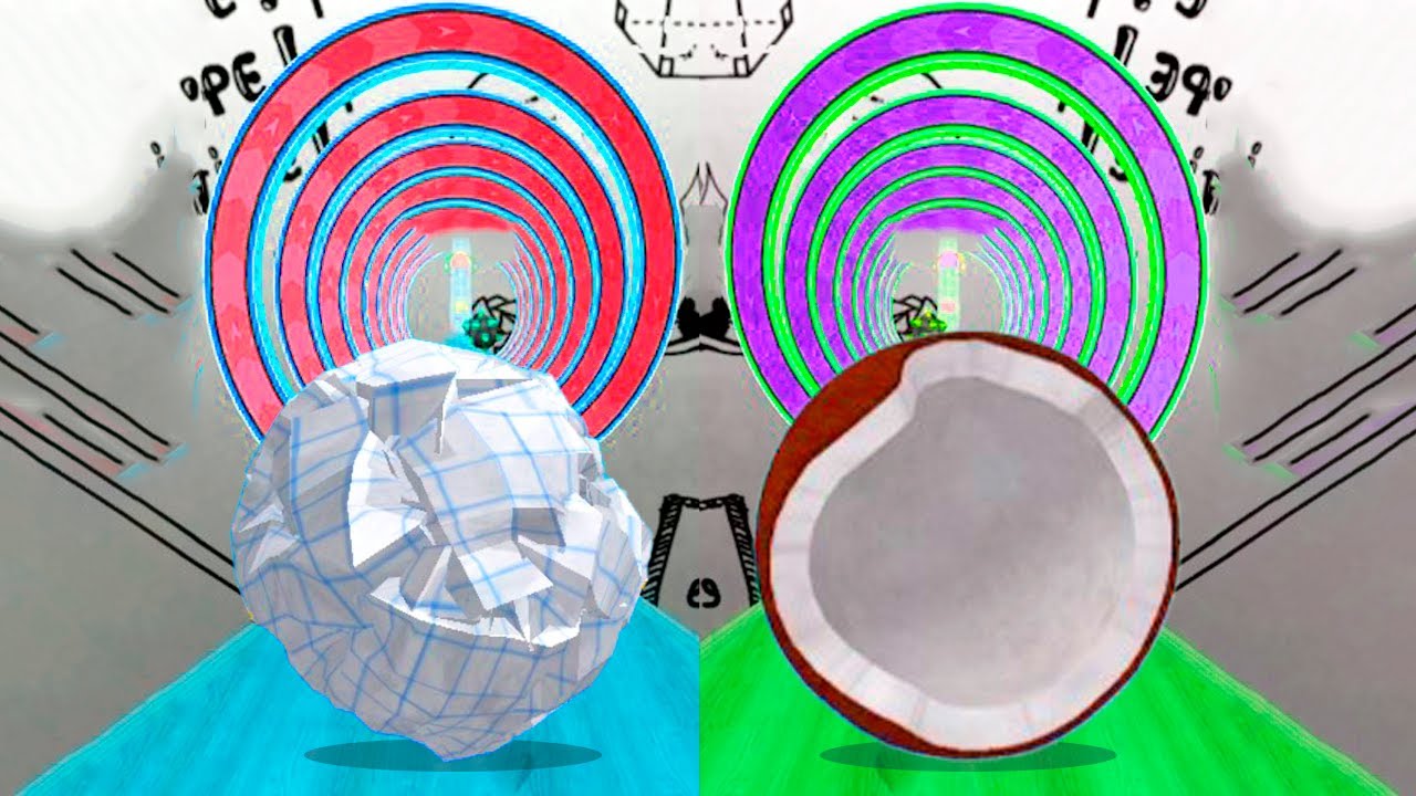 Going Ball vs Rolling Ball Master: 📄Paper Ball vs 🥥Coconut Ball! Race-749