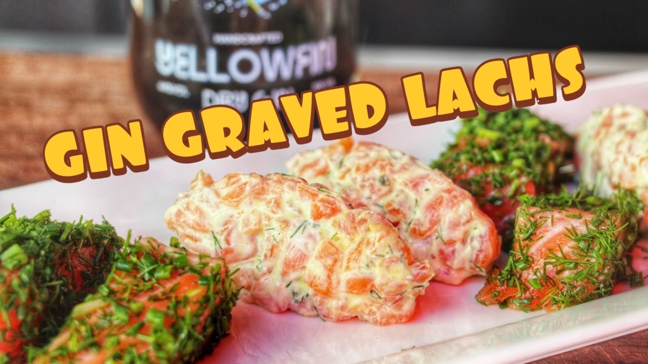 Gin GRAVED Lachs - in Yellowfin Gin gebeizter Fisch - DELIKATESSE - deutsches BBQ-Video - 0815BBQ