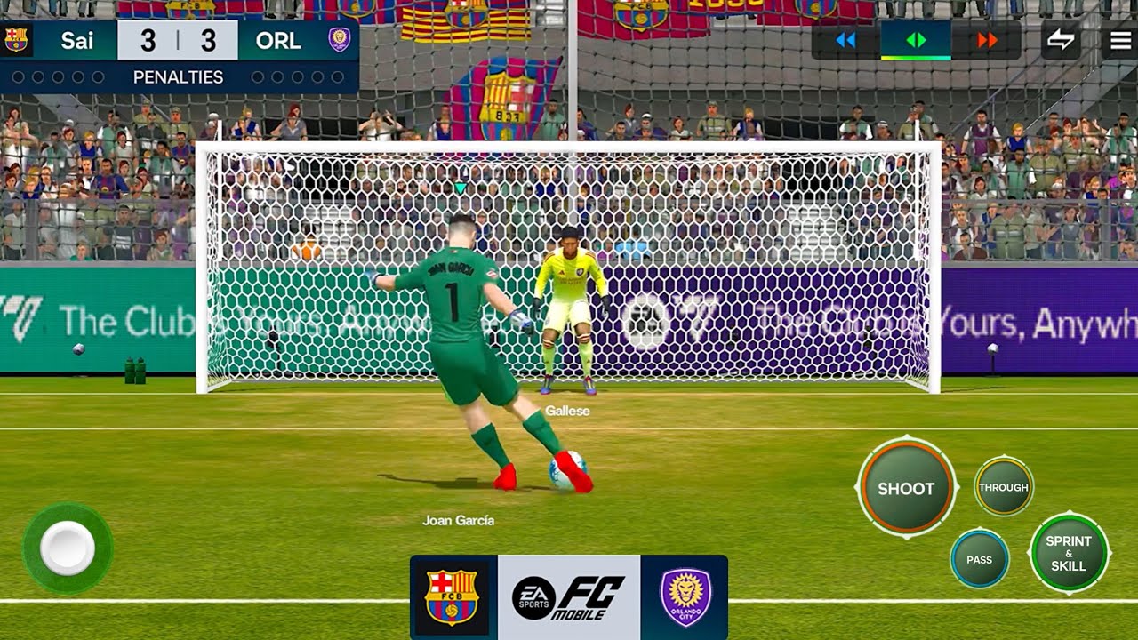 Fc Mobile Penalty Shootout #54 FC Barcelona Vs Orlando City SC #fcmobile26