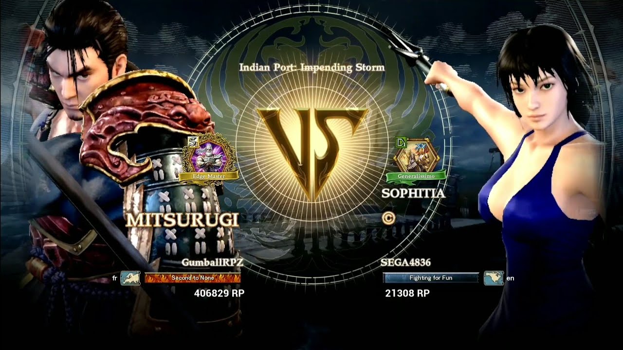 SoulCalibur VI Ranked Match - Sophitia vs. Mitsurugi S1 (GumballRPZ)