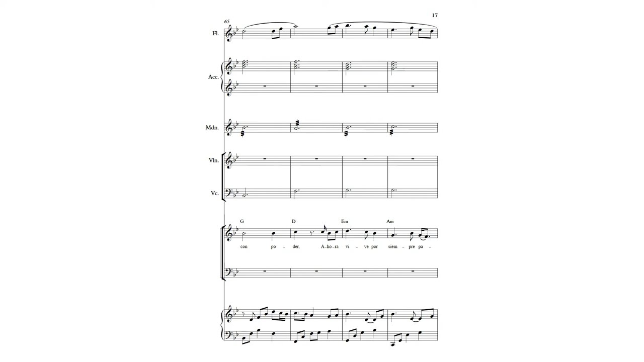 Divino amor partitura y voz en español