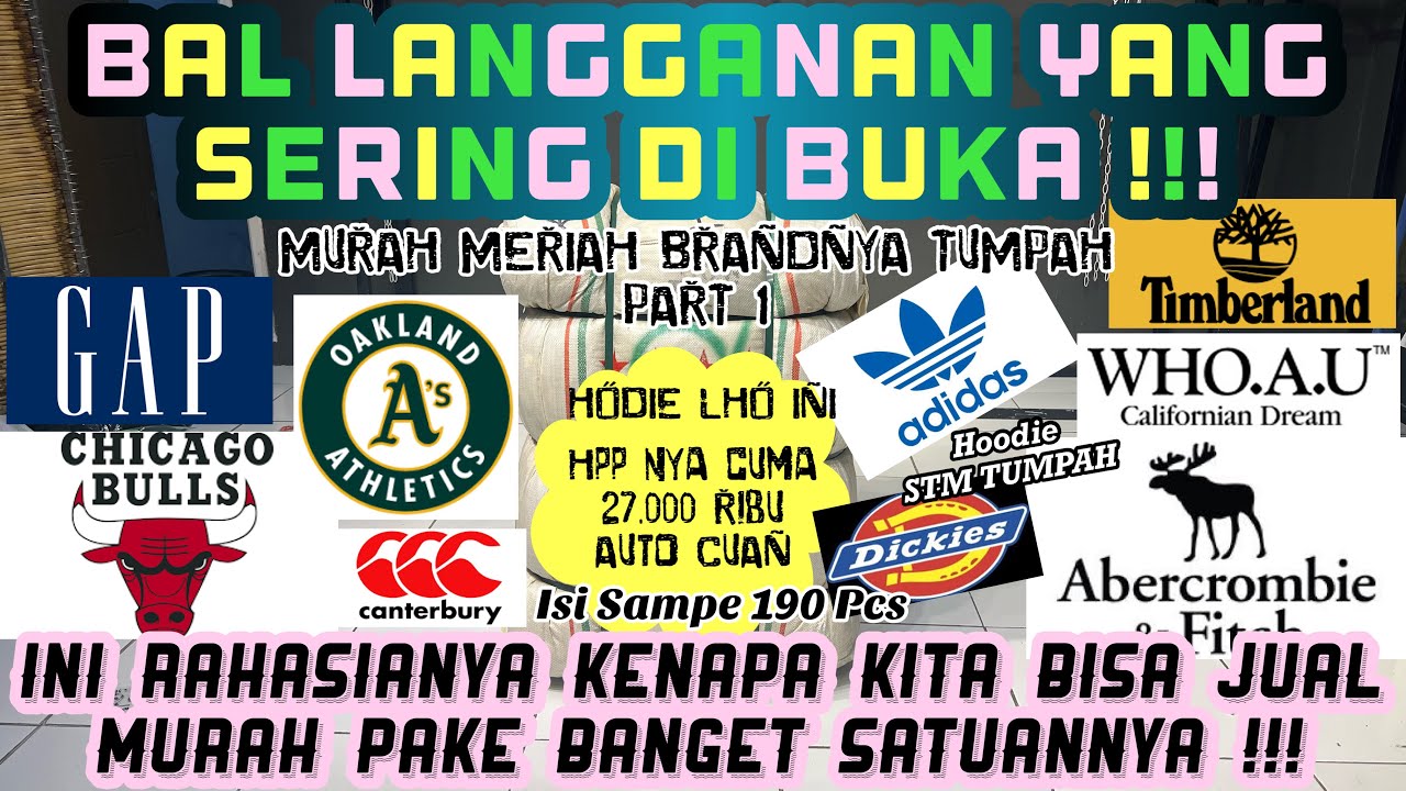 Bal HOODIE HONGYANG JEPANG KODE TRZB Part 1 / Bongkar Bal Hoodie Jepang Cap Hongyang