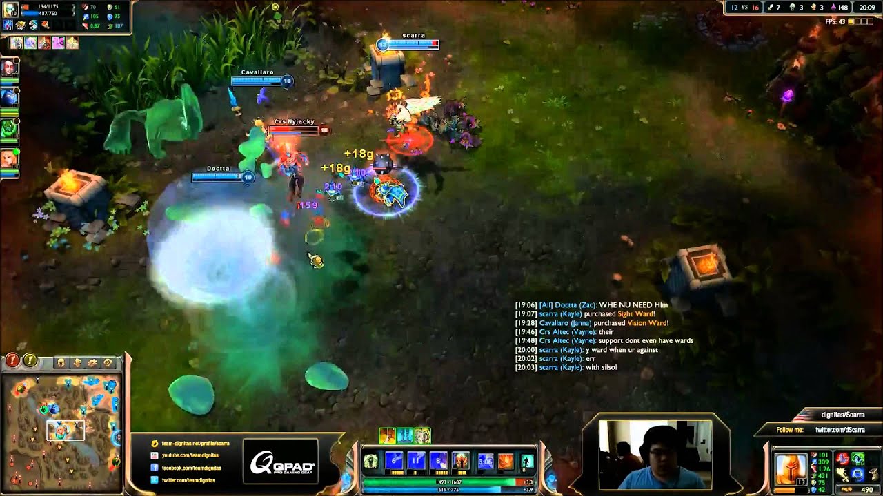 Scarra - Kayle vs Orianna Mid (Challenger)