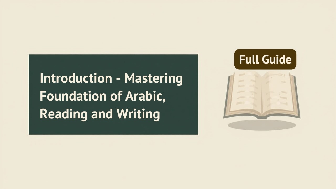 Learn Arabic from Scratch: Reading & Writing Foundations for Beginners