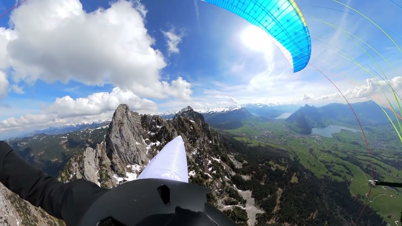 Paragliding XC Flight Zugerberg to Einsiedeln Switzerland