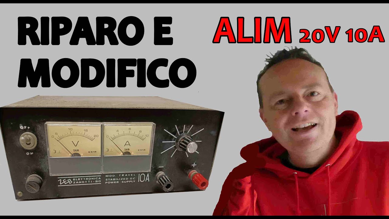 0897: RIPARO E MODIFICO UN ALIMENTATORE 20V 10A ZEB BOLOGNA