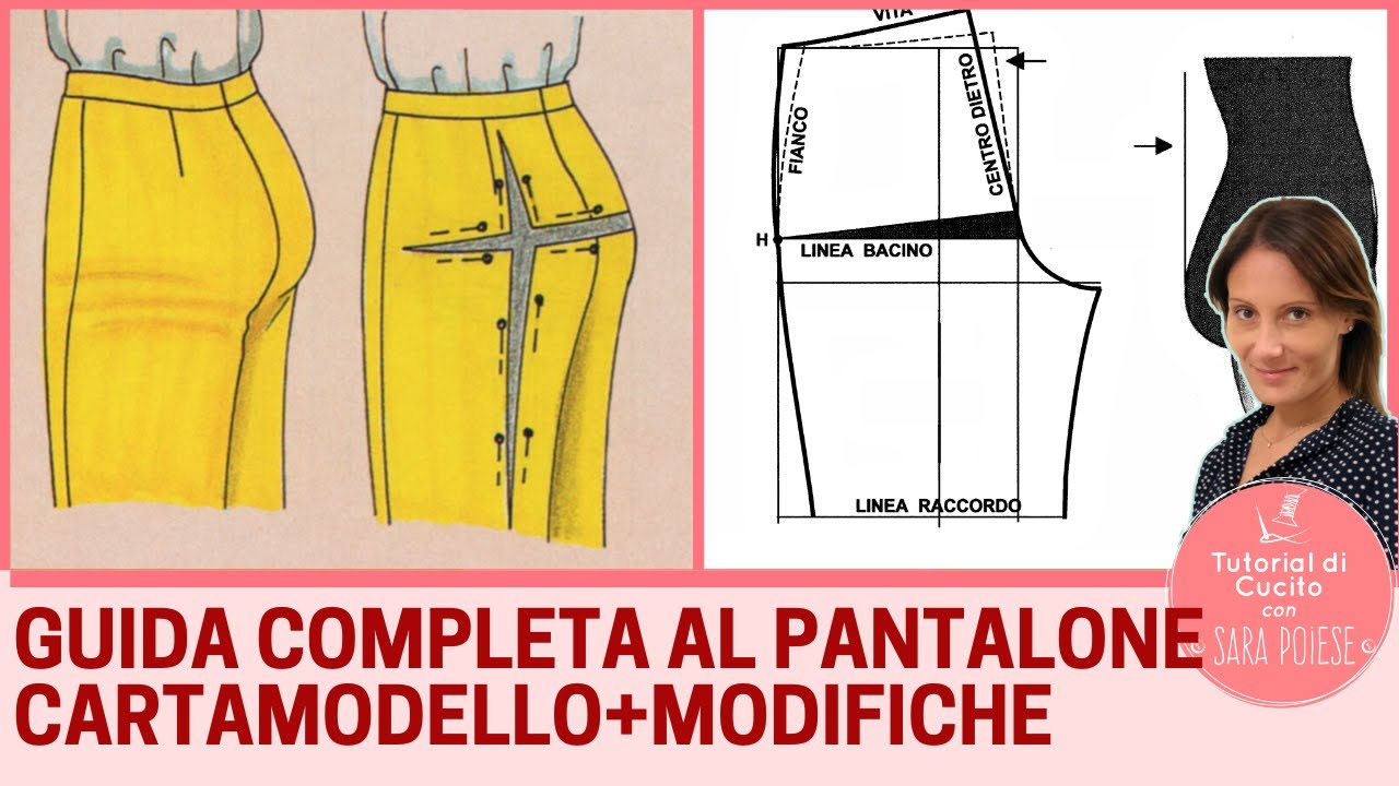 Guida completa◉ Il pantalone: come modificare e togliere i difetti al cartamodello del pantalone