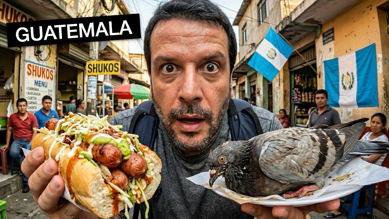Primeiro dia na GUATEMALA!! 🇬🇹 (comidas t&iacute;picas)
