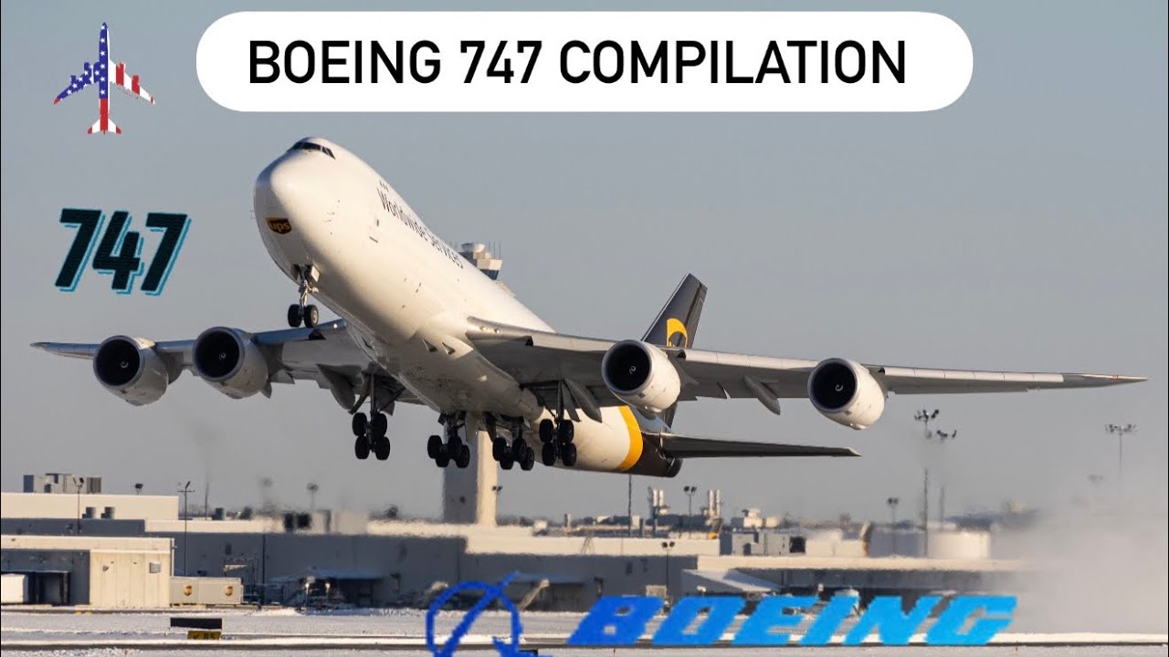 ONLY Boeing 747s | Ultimate Planespotting Compilation