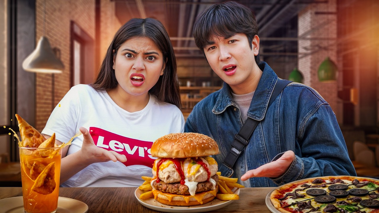 Korean Boy Tries Viral Indian Food for the First Time