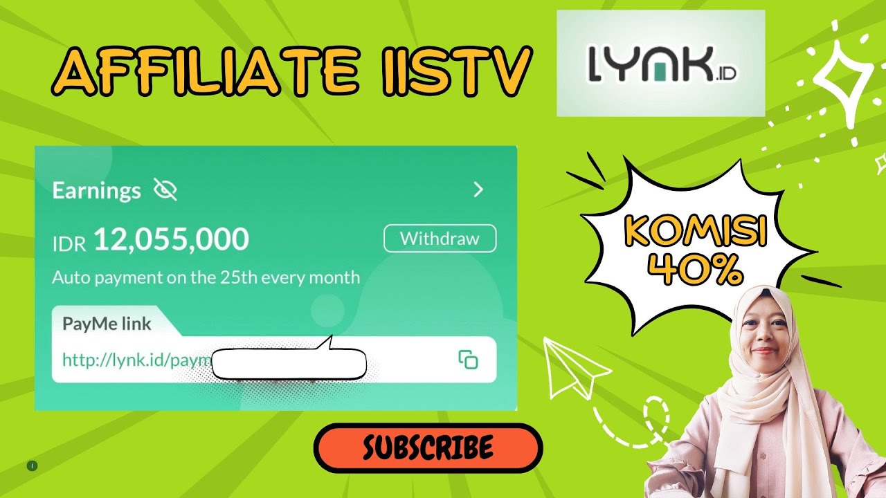 TUTORIAL AFFILIATE LYNK ID KOMISI HINGGA 40% Bersama IISTV