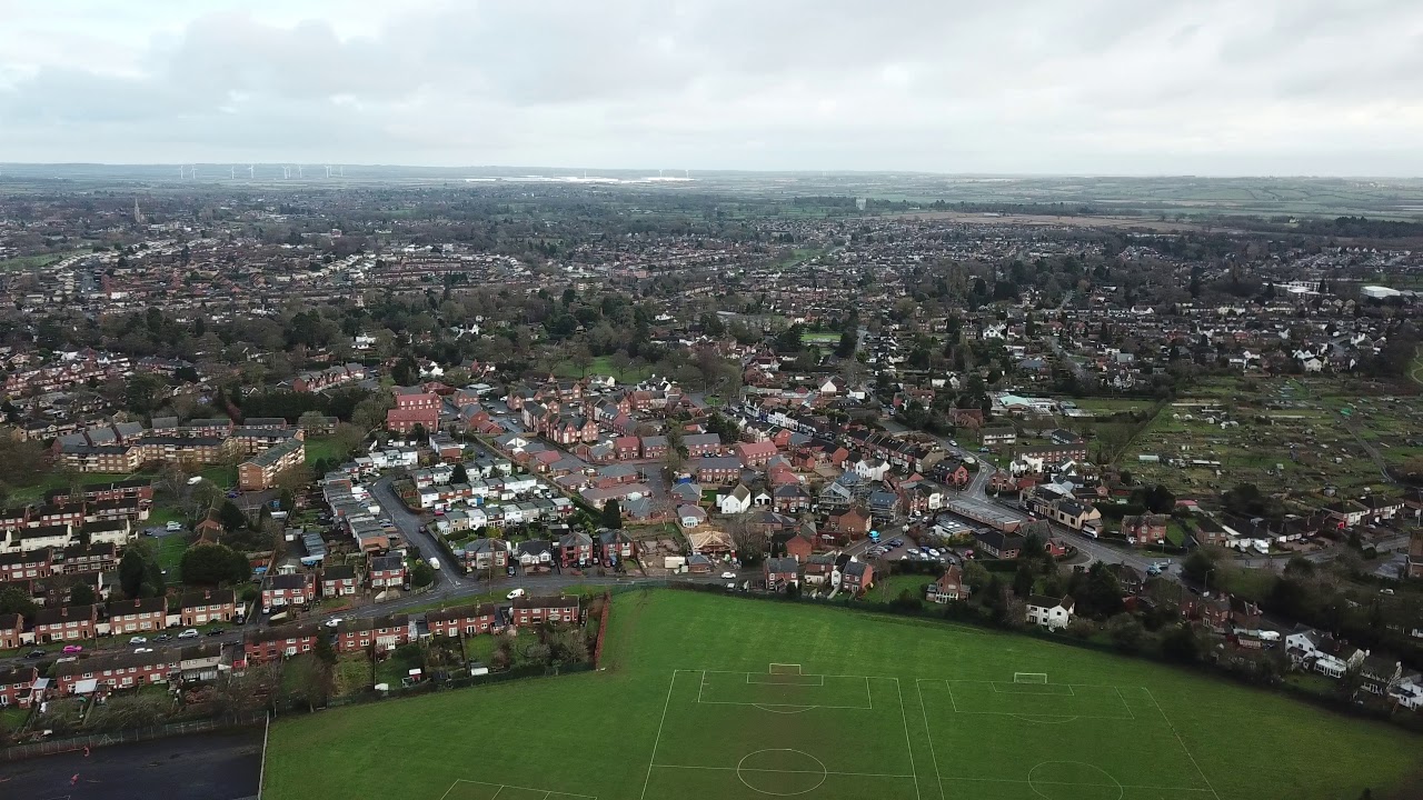 Rugby town from 400ft