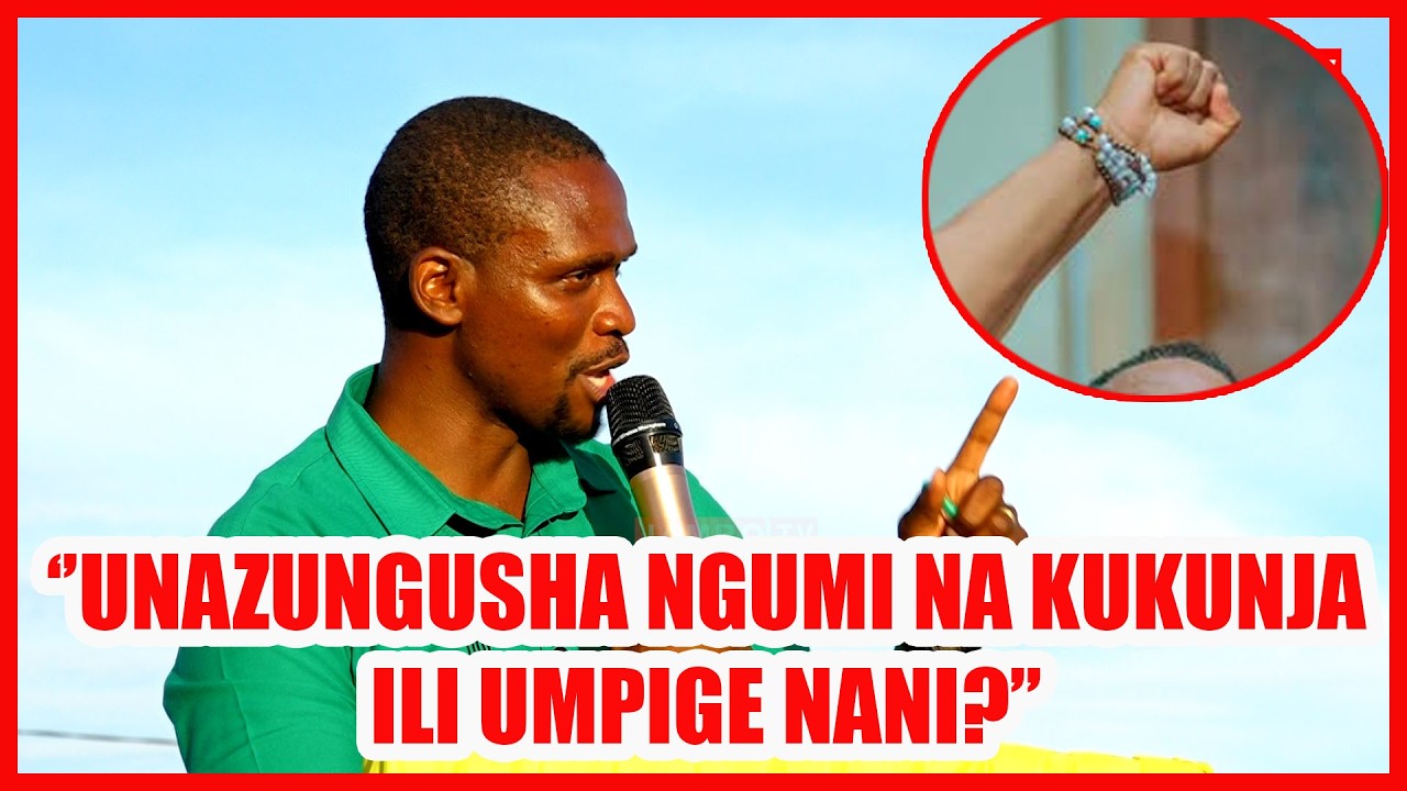 MAPYA YAIBUKA KWENYE MKUTANO WA KENANI  ATUPA JIWE GIZANI ''UNAKUNJA NGUMI UNATAKA IMPIGE NANI''